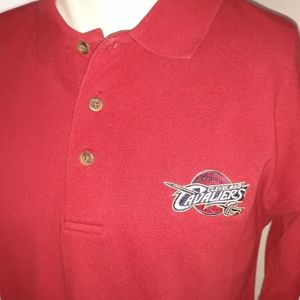 Cleveland Cavaliers red polo.
